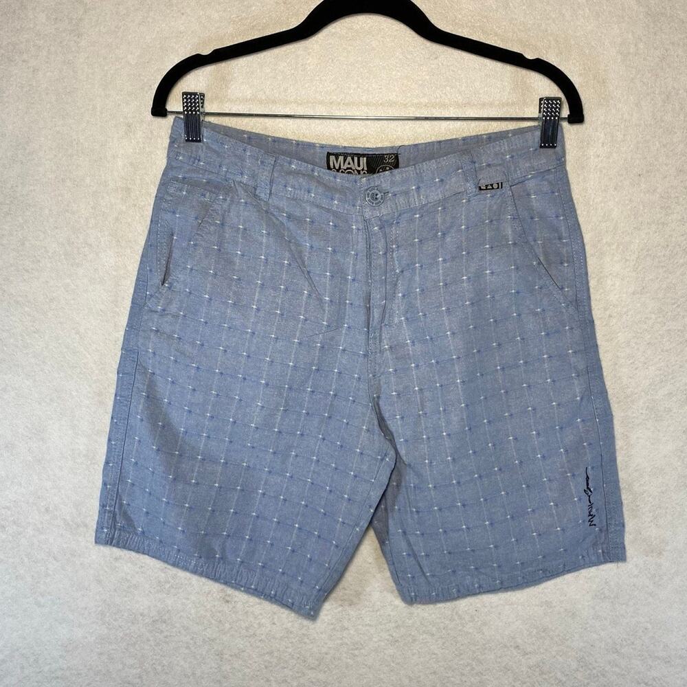 MAUI & SONS Blue Cotton Mens Shorts Size 32